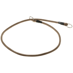 Ошейник-удавка с 2-я кольцами круглый 6мм*75см (ОЛИВКОВЫЙ)