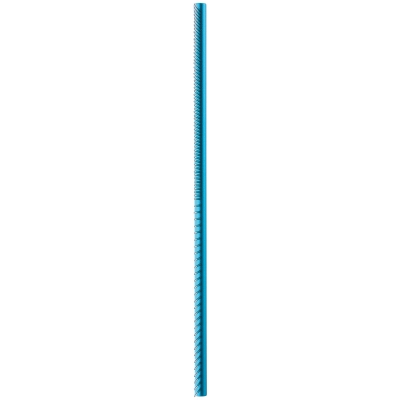 Расчёска DeLIGHT алюм. 30 см с круглой синей ручкой, зуб 3,6 см, 50/50  3126850 /12/