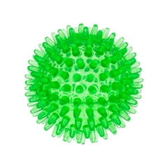 Мяч  массажный  8 см прозрачный Crystal ZooOne (ЗЕЛЁНЫЙ) 580C-1