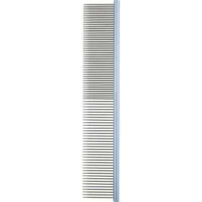 Расческа DeLIGHT алюмин. 19 см  с матовой овальной ручкой, ультралёгкие, профи, 89 зубьев 50/50  34689