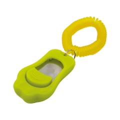 Кликер трёхтоновый в форме лапки с браслетом ZooOne (зелёный) 1016-01