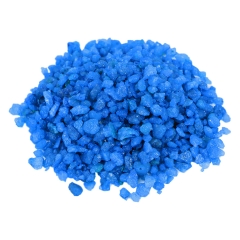 Грунт для аквариума Zoo One природный (крашеный) "Синий/Сапфир" (2-5 мм), 1 кг