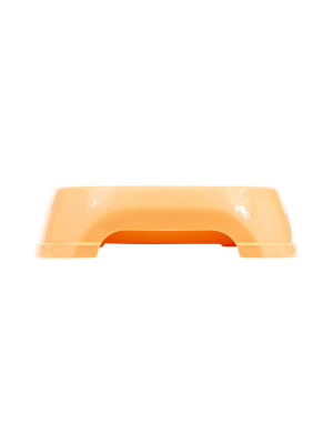 Миска для животных  квадратная XS, пластиковая, 13*12*3,5 см, 0,2 л (БЕЖЕВАЯ)