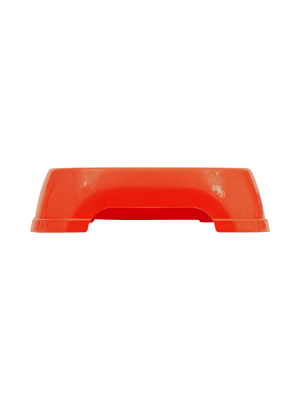 Миска для животных  квадратная XS, пластиковая, 13*12*3,5 см, 0,2 л (КРАСНАЯ)