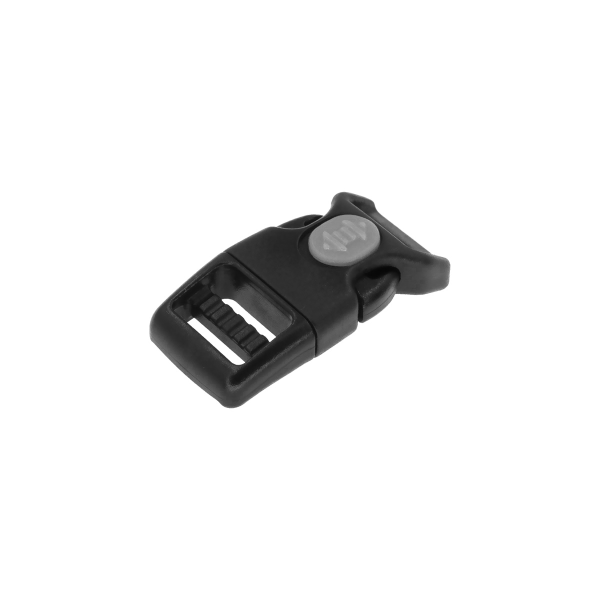 Пряжка пласт. с фиксатором (тёмн. серый) и регулировкой 16 мм  2350-58G