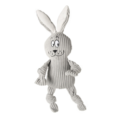 Игрушка для собак мягкая вельветовая с пищалкой "Кролик" FOFOS Corduroy rabbit