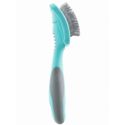 Пуходёрка DeLIGHT AQUA пластик разнозубая малая 36823SA