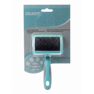 Пуходёрка DeLIGHT AQUA пластик разнозубая малая 36823SA