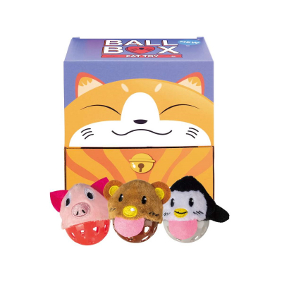 Игрушка для кошек  "Мячик с колокольчиком" 4.5 см FOFOS Bell Ball /18/