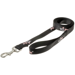 Поводок с карабином V.I.Pet (ЧЁРНЫЙ) 25мм * 1,5м