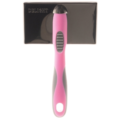 Пуходёрка DeLIGHT ROSE металл. длиннозубый корд для пушистых животных  368222ХLR /6/