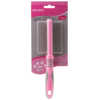 Расческа DeLIGHT ROSE с "кольцами" двухсторонняя  348DR /12/