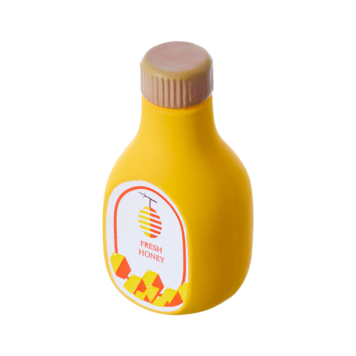 Игрушка латекс L-459 "Бутылочка - мёд" 8,5 см