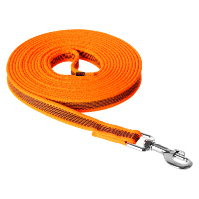 Поводок с карабином ZooOne, нейлон с латексом 18мм*7м (ОРАНЖЕВЫЙ)